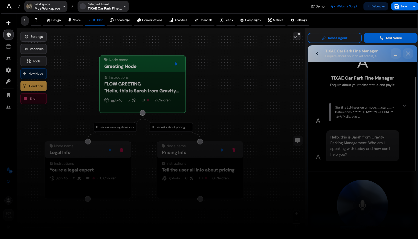 TIXAE Agents Dashboard